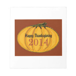 HAPPY THANKSGIVING 2014b green white jGibney The M Notepad
