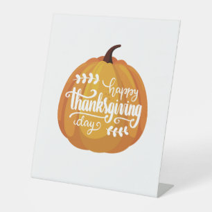 Happy Thanksgiving 2023 Pedestal Sign