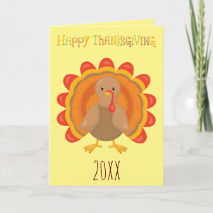 Happy Thanksgiving 20XX Holiday Card