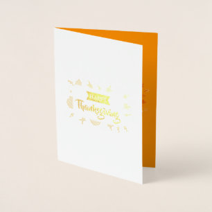 Happy Thanksgiving 2 Foil Card