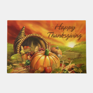 Happy Thanksgiving 2 Options Doormat