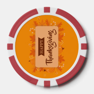 Happy Thanksgiving 2 Poker Chips
