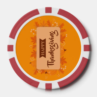 Happy Thanksgiving 2 Poker Chips