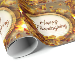 Happy Thanksgiving 3 Wrapping Paper