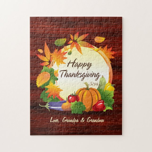Happy Thanksgiving 5A Puzzle (Vertical)