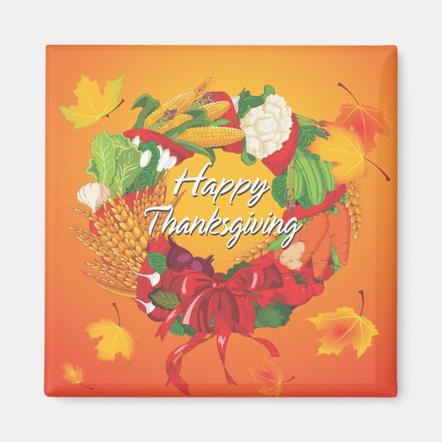 Happy Thanksgiving 6 Magnet (Front)
