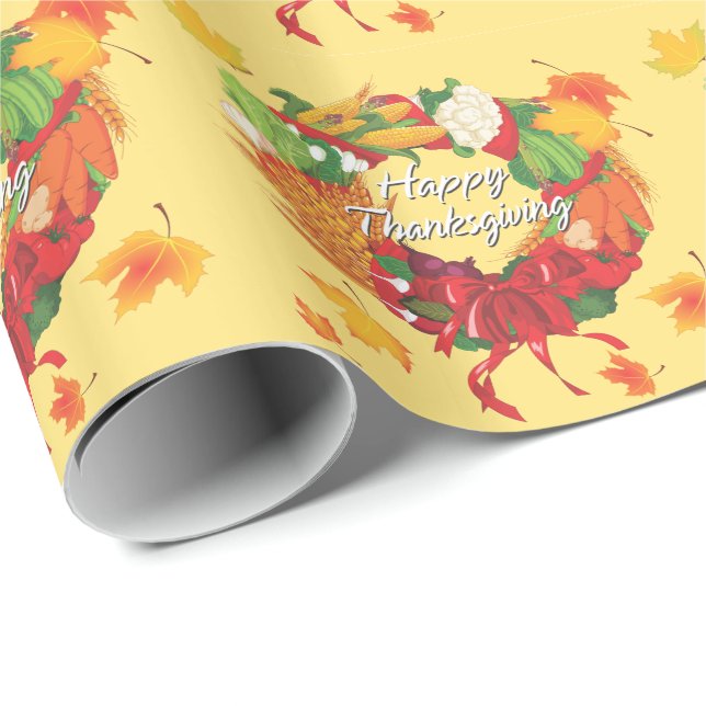 Happy Thanksgiving 6A Wrapping Paper (Roll Corner)