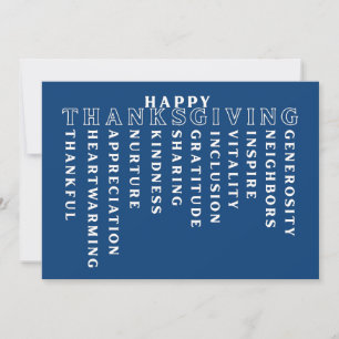 Happy Thanksgiving Acrostic Card