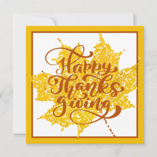 Happy Thanksgiving   Add Your Photo & Names Invitation