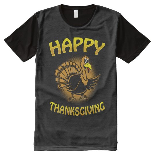Happy Thanksgiving All-Over Print T-Shirt