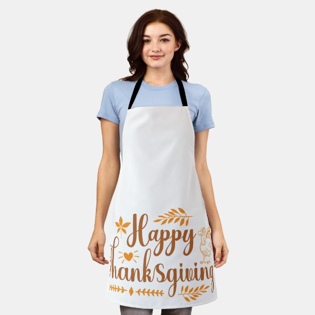 Happy Thanksgiving Apron (Worn)
