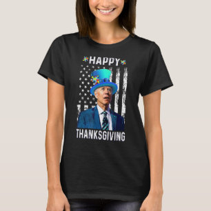 Happy Thanksgiving Autism Awareness Puzzle Piece 1 T-Shirt