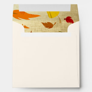 Happy Thanksgiving Autumn Leaves Envelopes