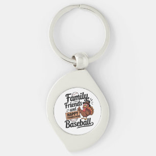 Happy Thanksgiving Autumn Leaves Key Ring
