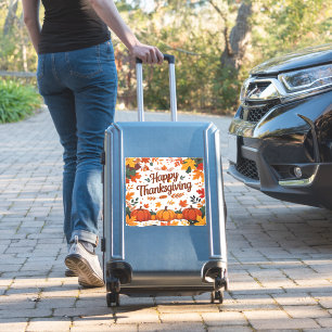 Happy Thanksgiving – Autumn Pumpkins & Fall Leaves