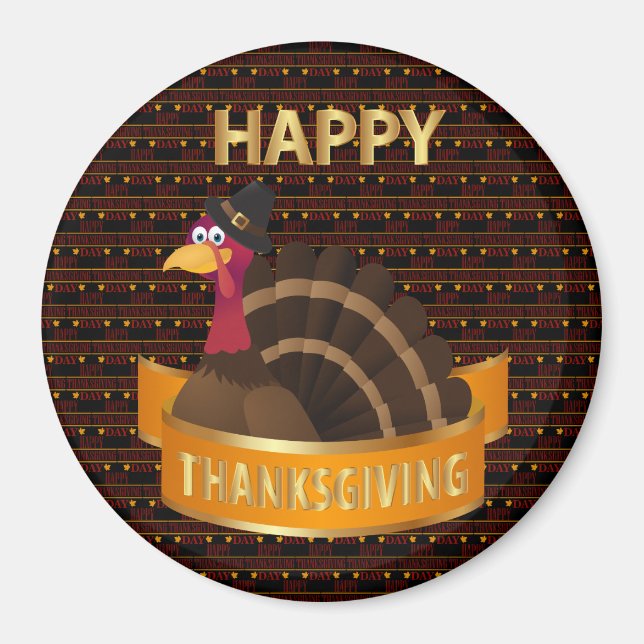 Happy Thanksgiving Best Magnet (Front)