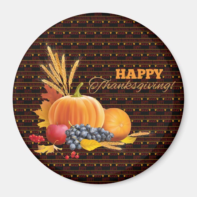 Happy Thanksgiving Best Magnet (Front)