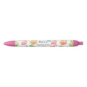 Happy Thanksgiving Black Ink Pen