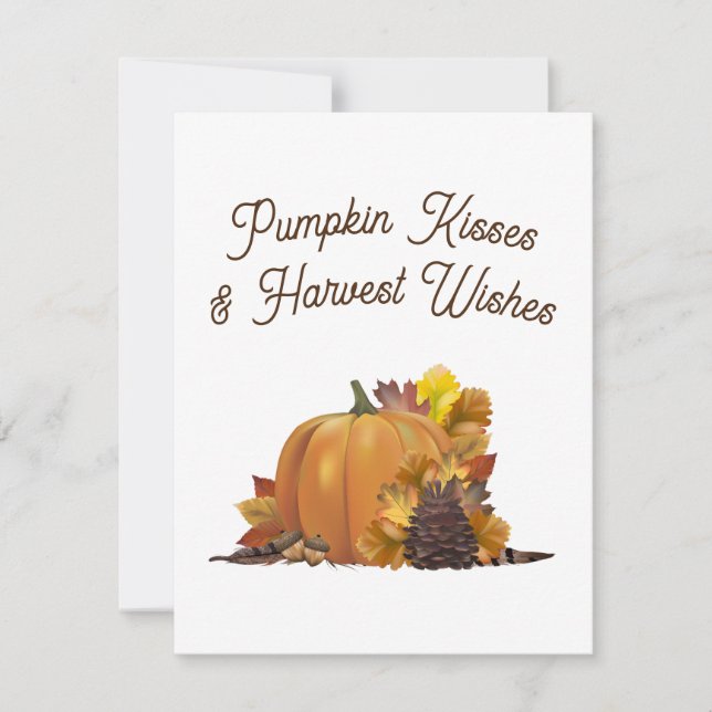 Happy Thanksgiving Blank Greeting Cards (Front)