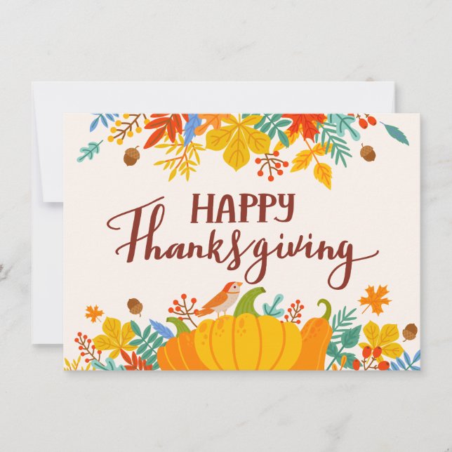 Happy Thanksgiving Card (Front)