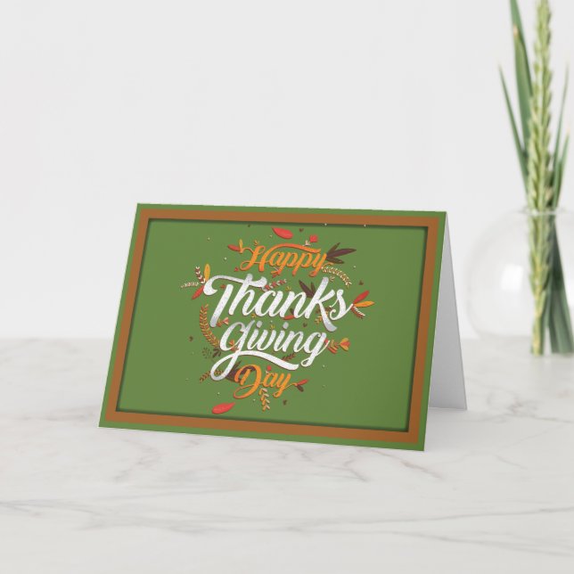 Happy Thanksgiving Card (Front)
