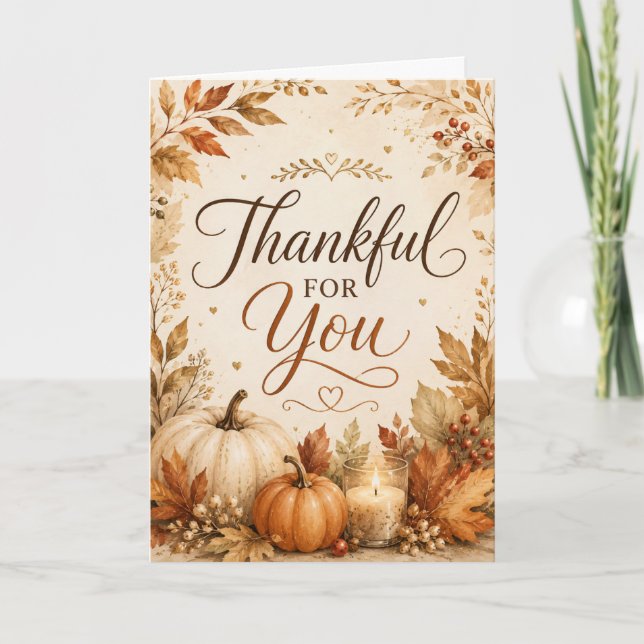Happy Thanksgiving Card (Front)