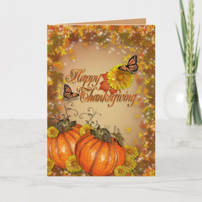 Happy Thanksgiving card (Front)