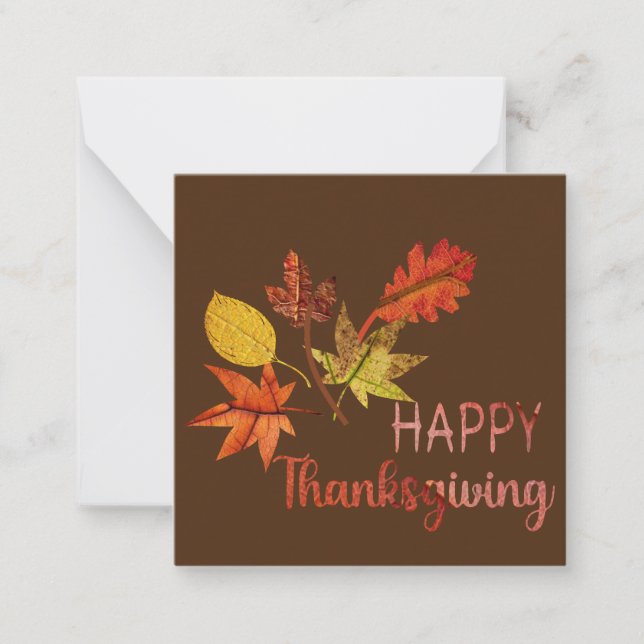 Happy Thanksgiving Card (Front)