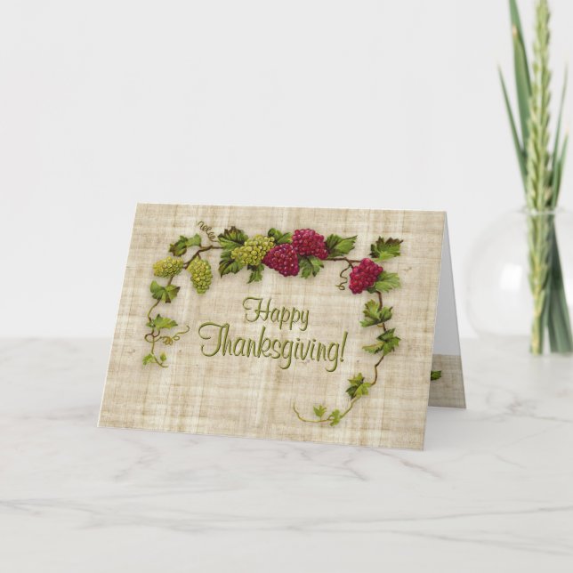 Happy Thanksgiving card (Front)