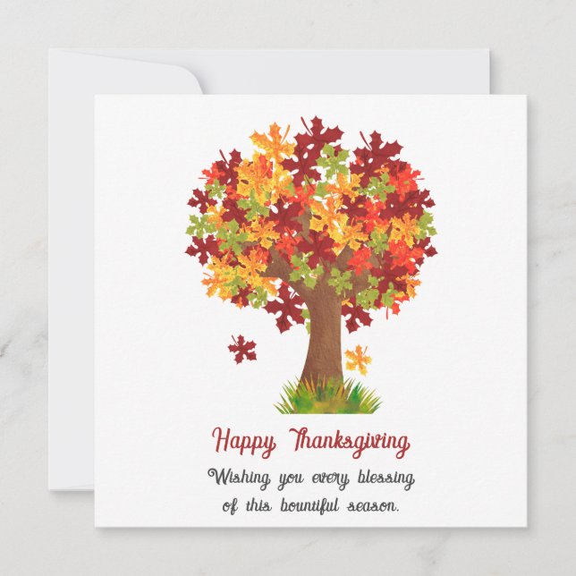 Happy Thanksgiving Card (Front)