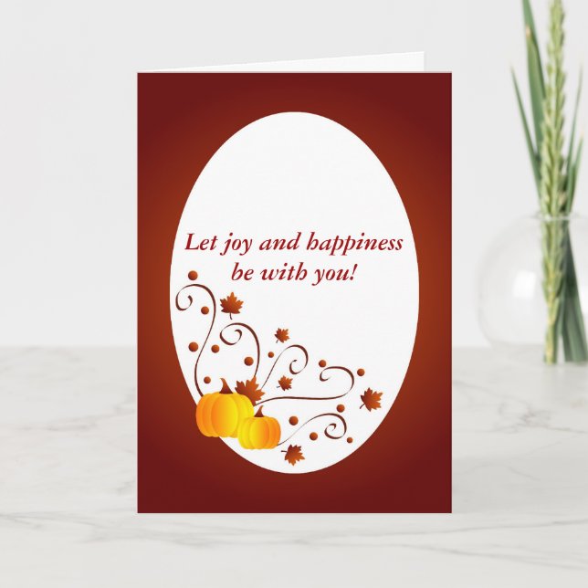 Happy Thanksgiving - Card (Front)