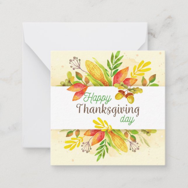 Happy Thanksgiving Card (Front)