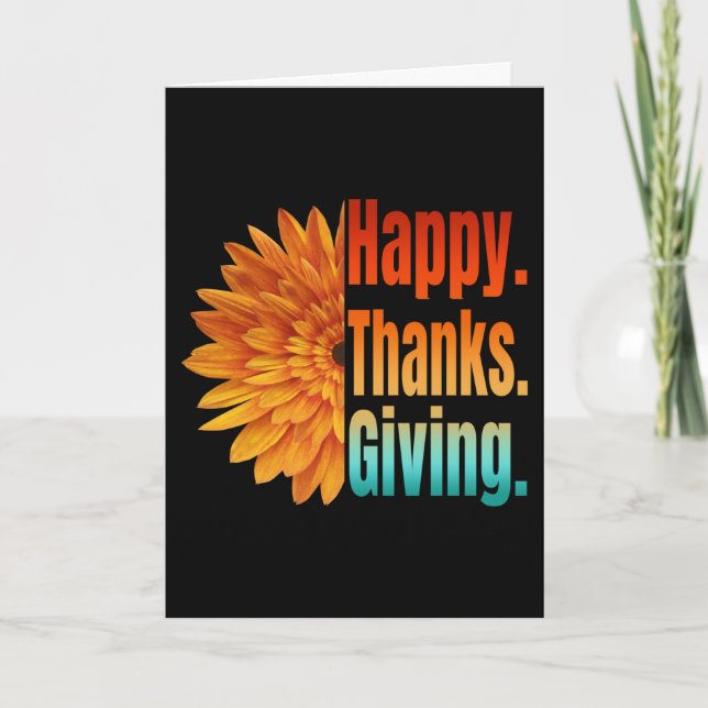 Happy Thanksgiving   Card (Front)