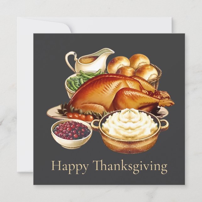 Happy Thanksgiving Card (Front)