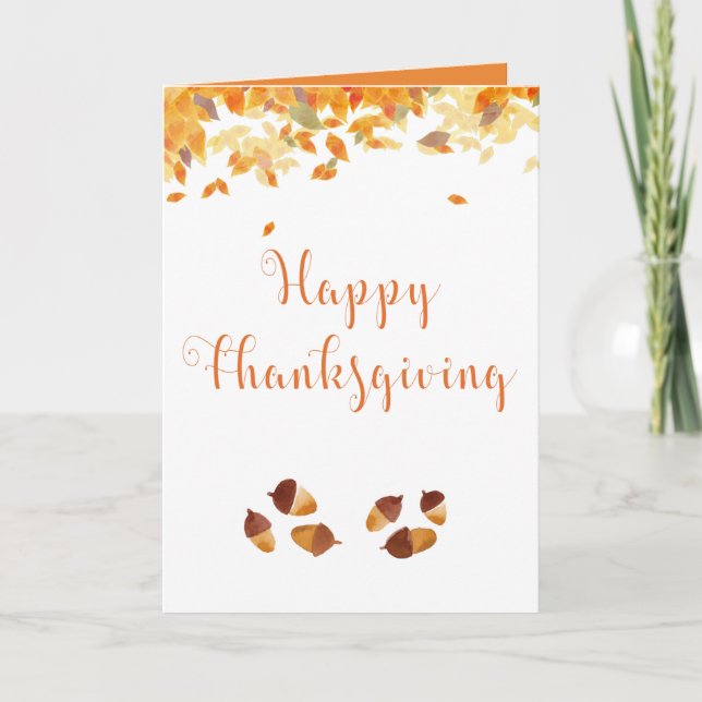 Happy Thanksgiving card personalise (Front)