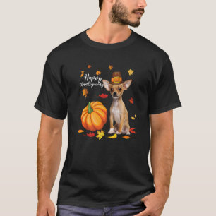 Happy Thanksgiving Chihuahua Autumn Fall Thanksgiv T-Shirt