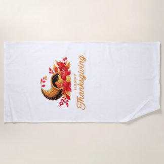 HAPPY THANKSGIVING Classic T-Shirt.png Beach Towel