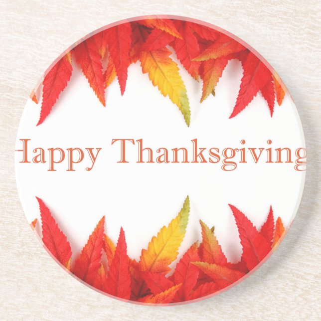 Happy Thanksgiving! Coaster (Front)
