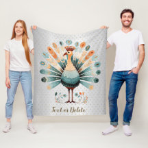 Happy Thanksgiving Colourful Turkey Golden Stars