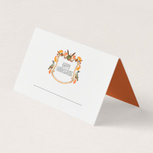 Happy Thanksgiving crest  place card