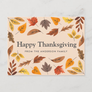 Happy Thanksgiving Customisable Card