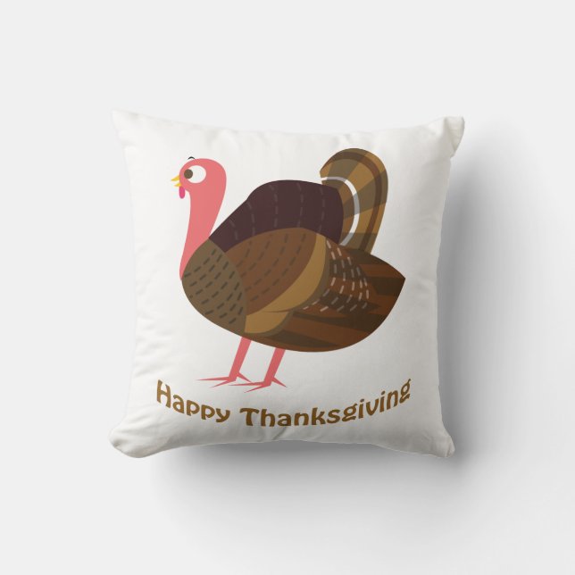 Happy Thanksgiving! Cute Turkey Cushion (Front)