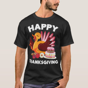 Happy Thanksgiving Cute Turkey Feast T-Shirt