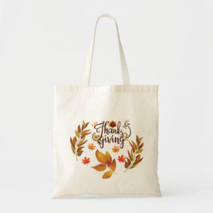 Happy Thanksgiving Cute Turkey Tote Bag