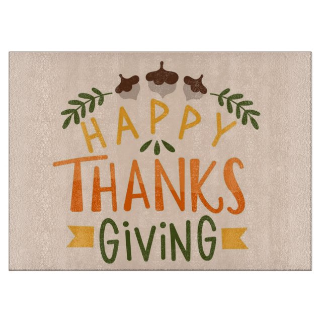 Happy Thanksgiving Cutting Board (Front)
