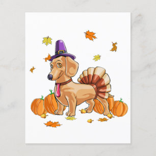 Happy Thanksgiving Dachshund Turkey Costume T  Fun Flyer