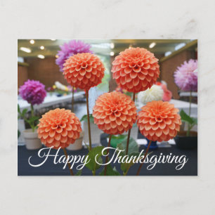 Happy Thanksgiving Dahlia Rose Toscano #1 Postcard
