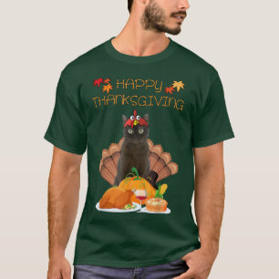 Happy Thanksgiving Day Burmese Cat Gift Funny Turk T-Shirt