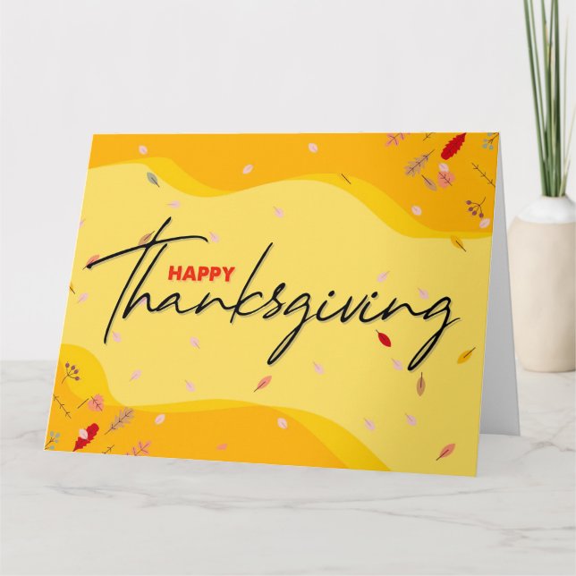 Happy Thanksgiving Day Card (Front)