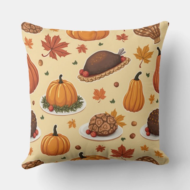 Happy thanksgiving day cushion (Back)